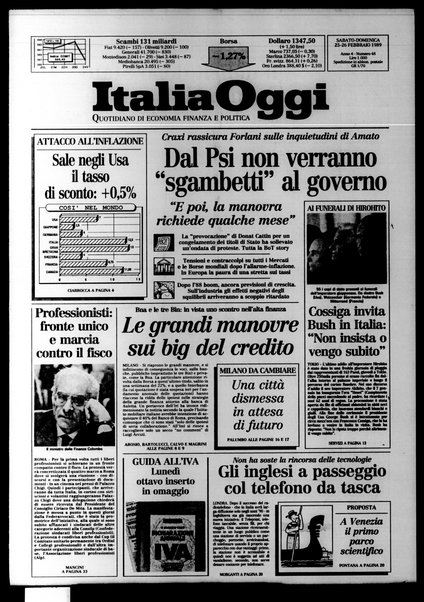 Italia oggi : quotidiano di economia finanza e politica